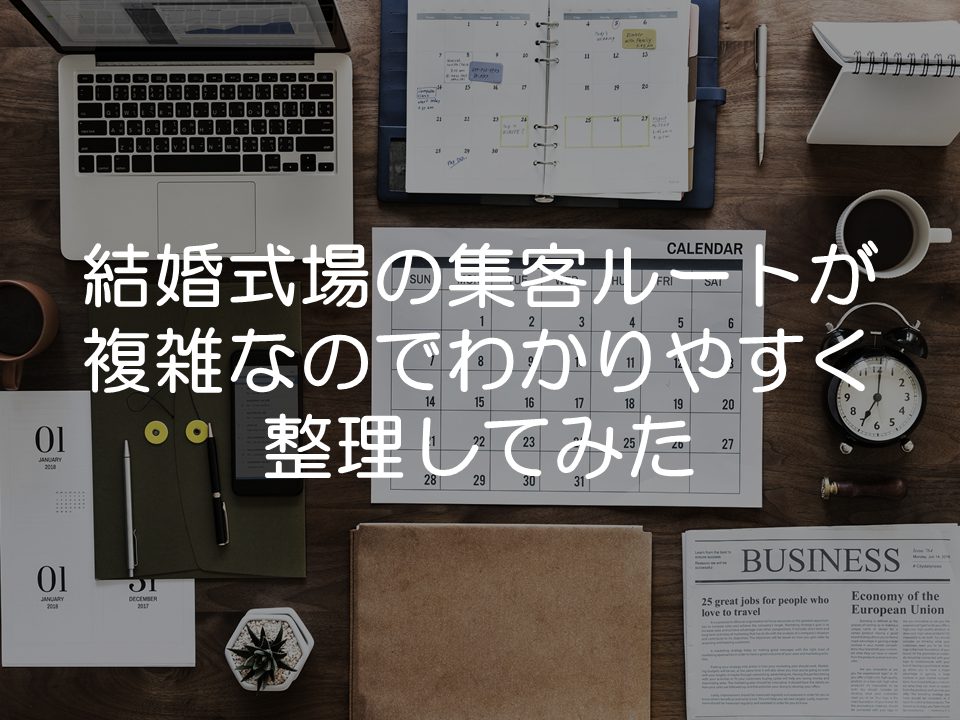 結婚式場の集客ルートが複雑なのでわかりやすく整理してみた